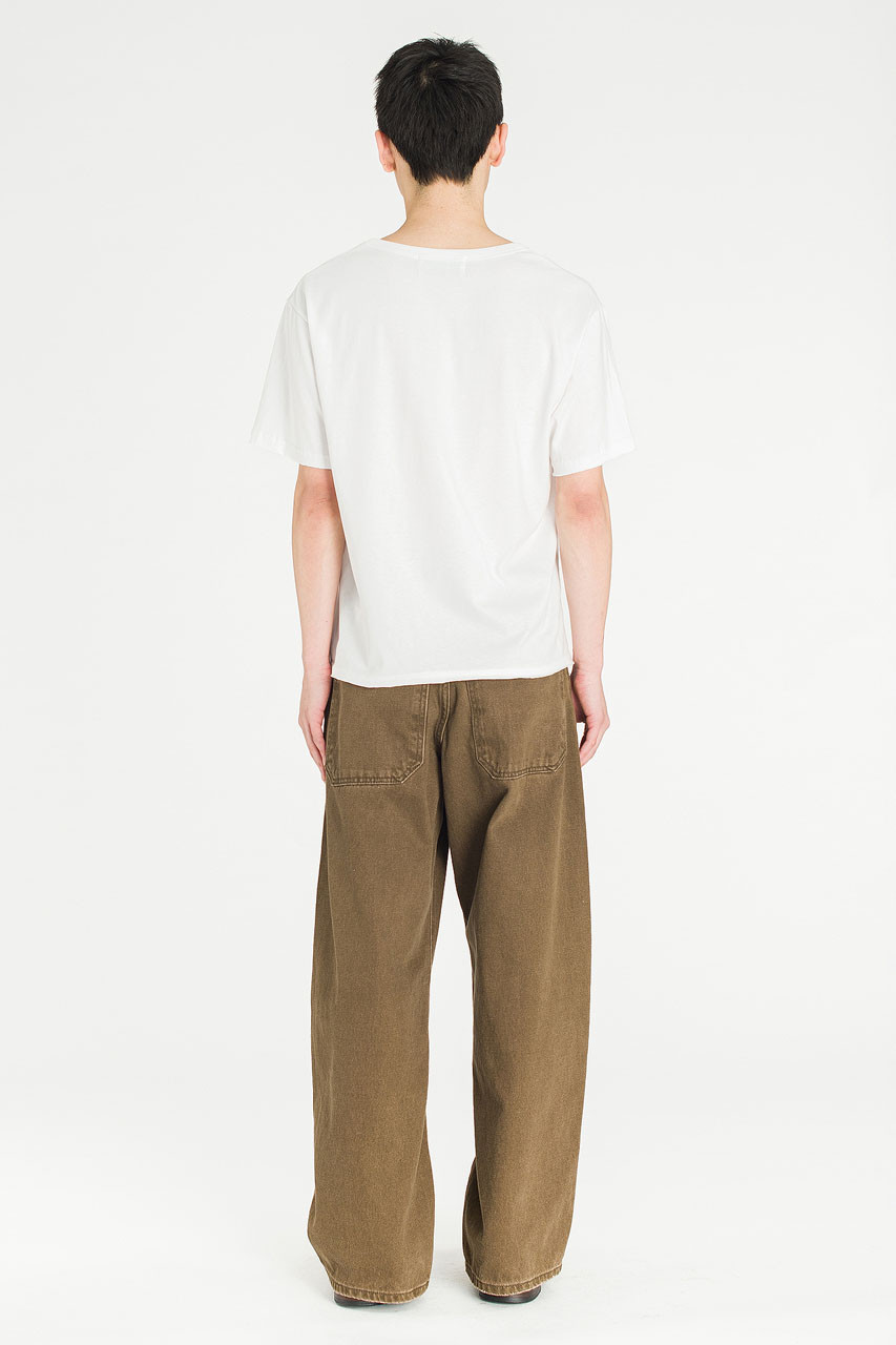 Menswear | U-Neck Crop Tee, White