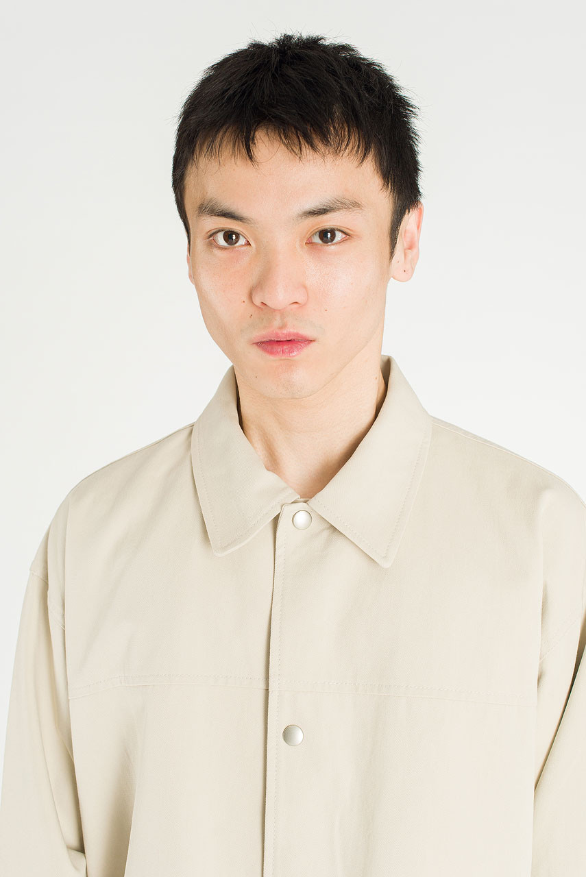 Menswear | Oversized Snap Jacket, Stone