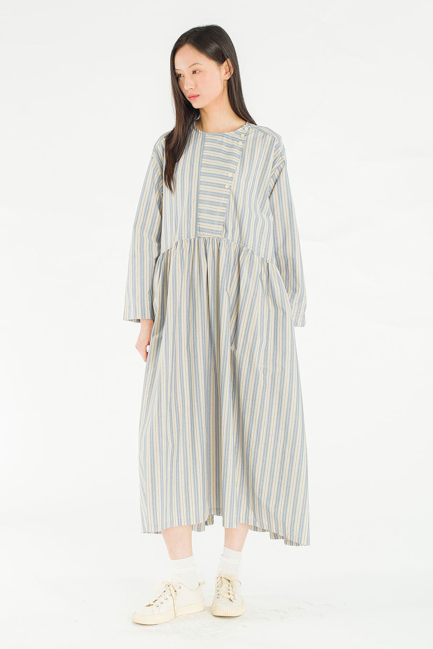 Lily Stripe Dress, Blue