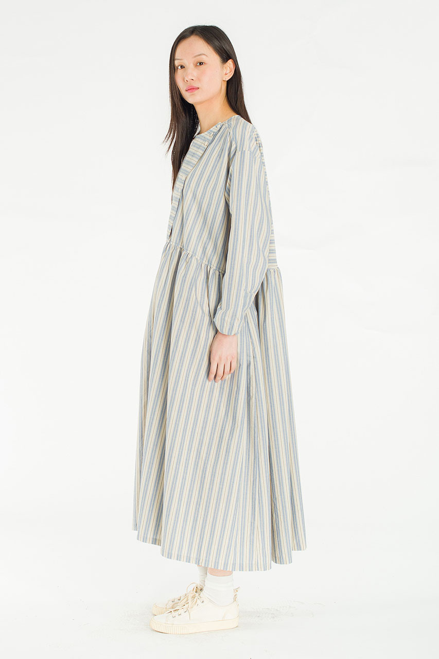 Lily Stripe Dress, Blue