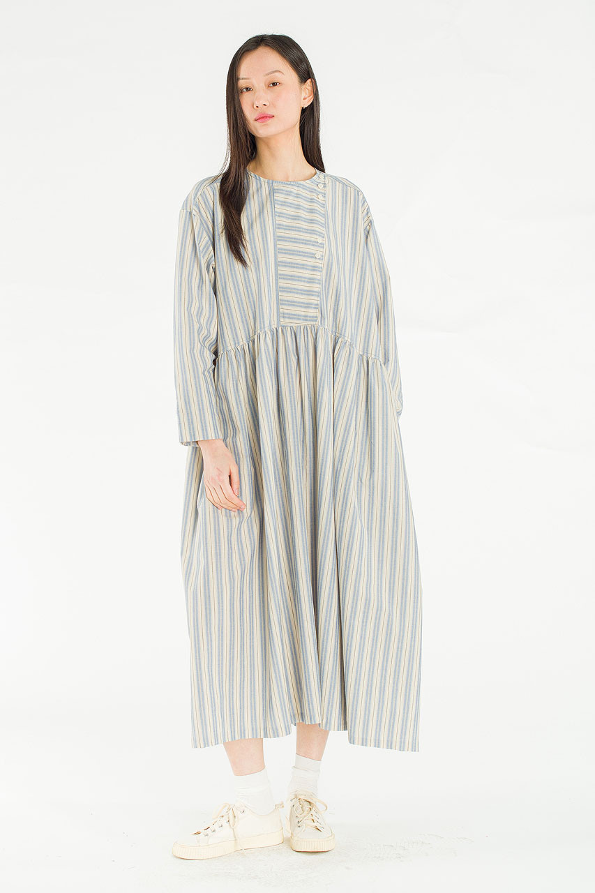 Lily Stripe Dress, Blue