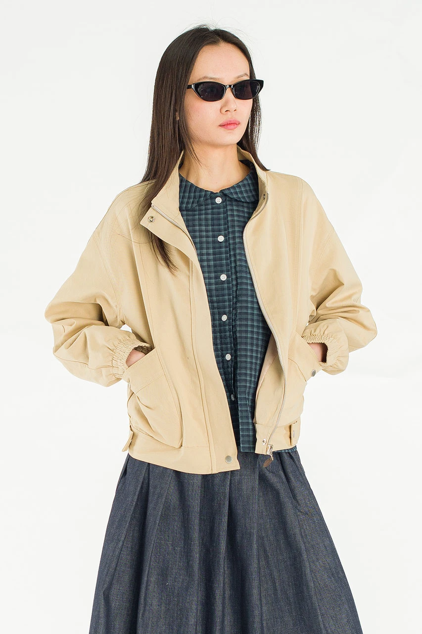 Salt Simple Blouson, Beige