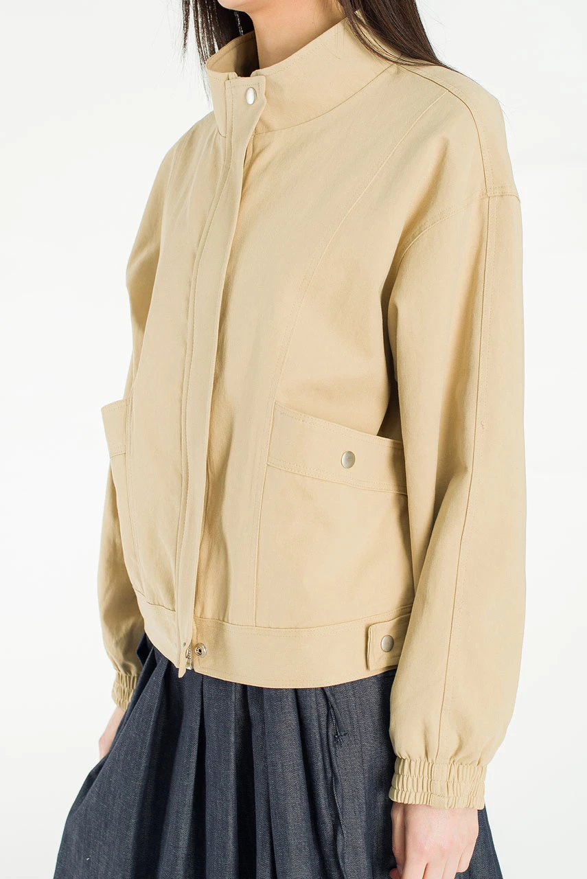 Salt Simple Blouson, Beige