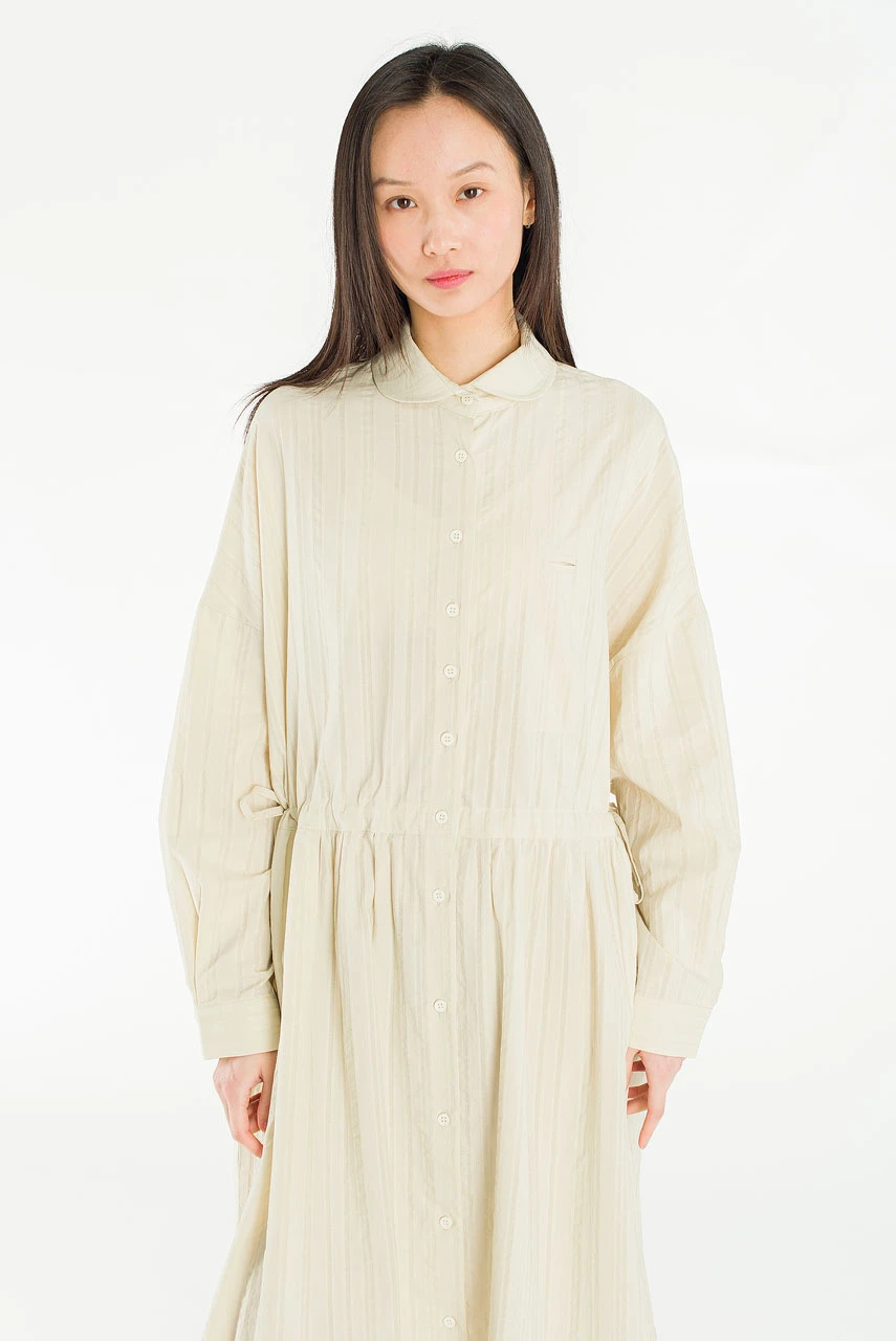 Bea Cotton Shirt Dress, Cream