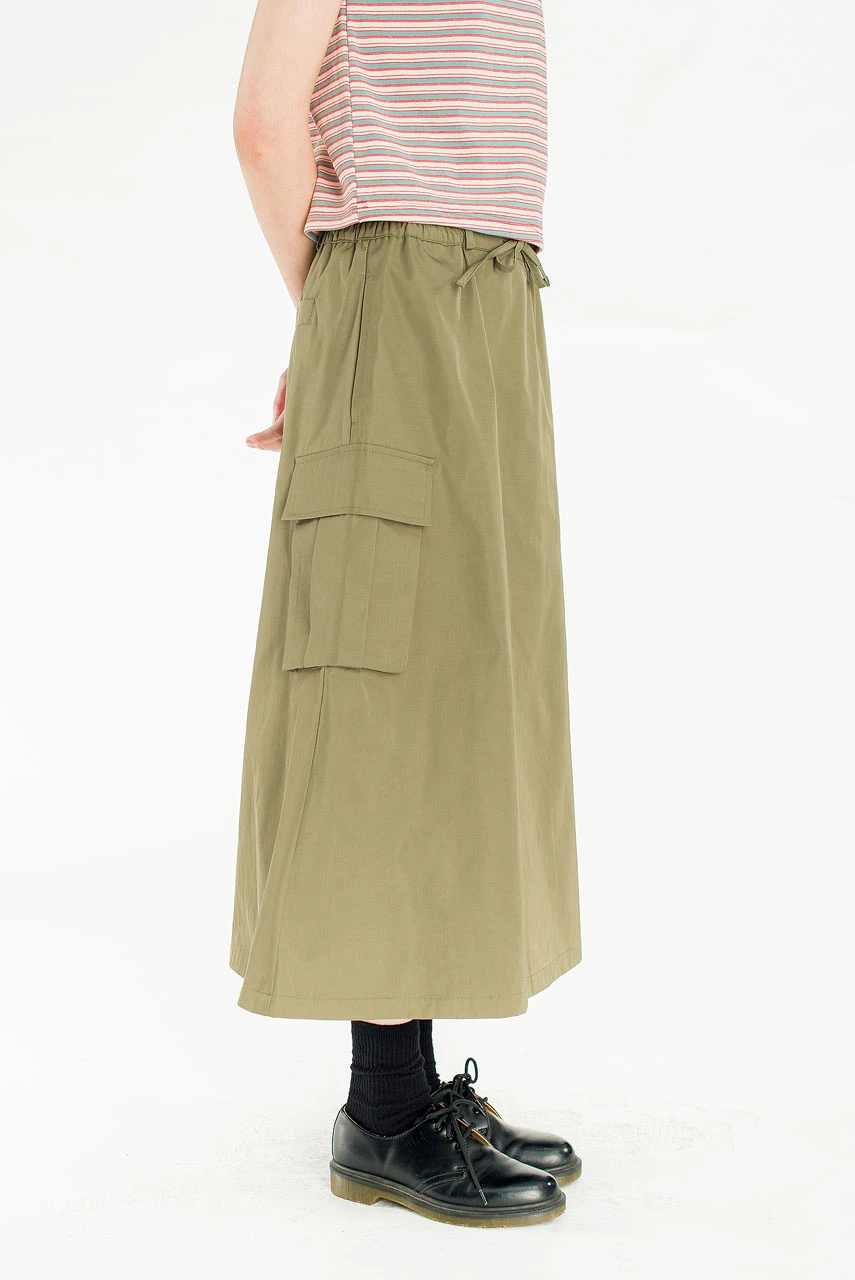Bea Pocket Skirt, Khaki