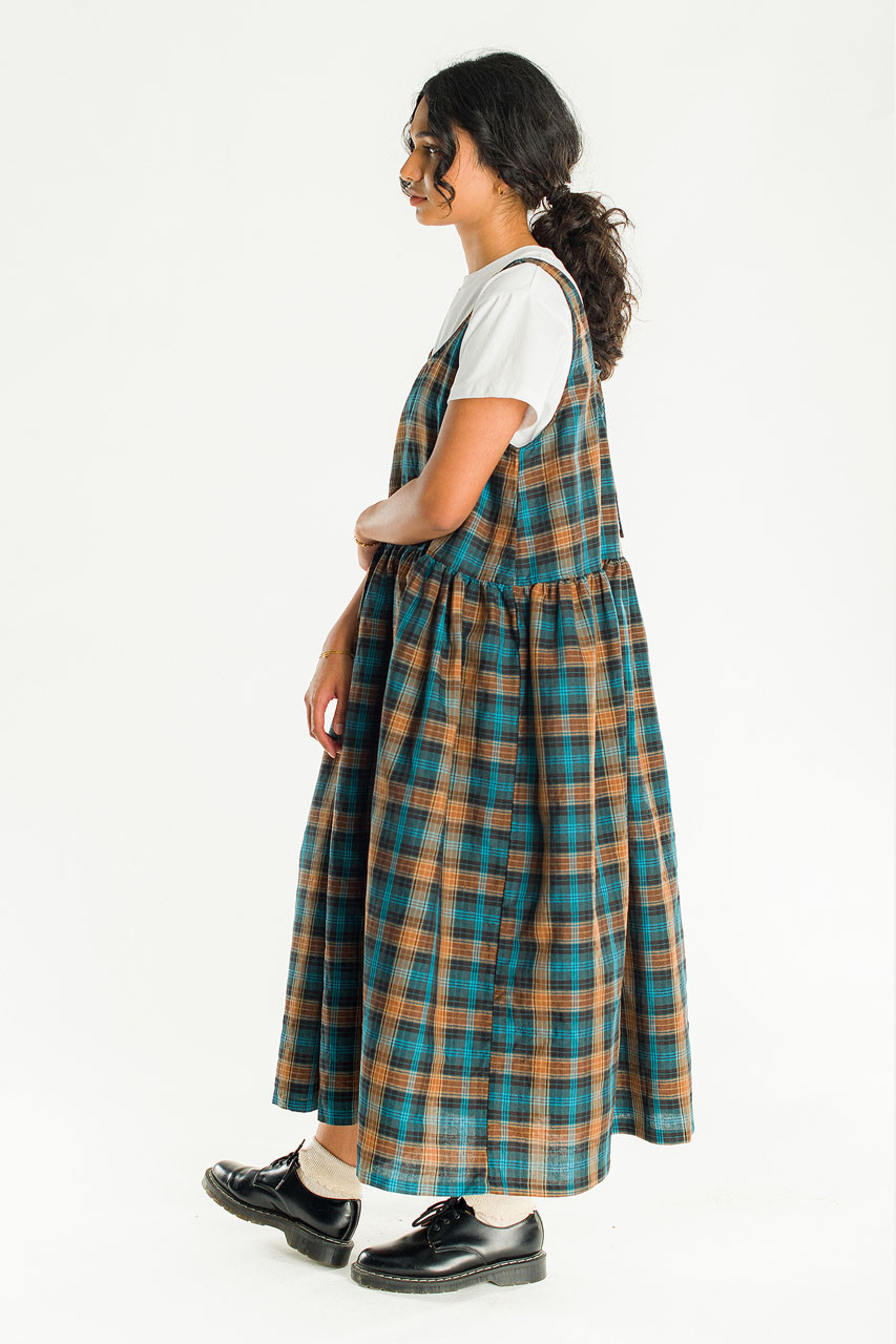 Monie Apron Dress, Green