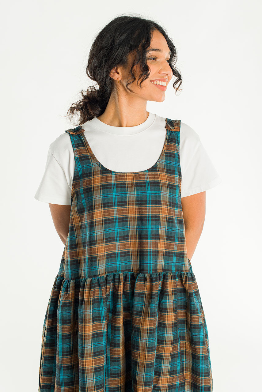 Monie Apron Dress, Green