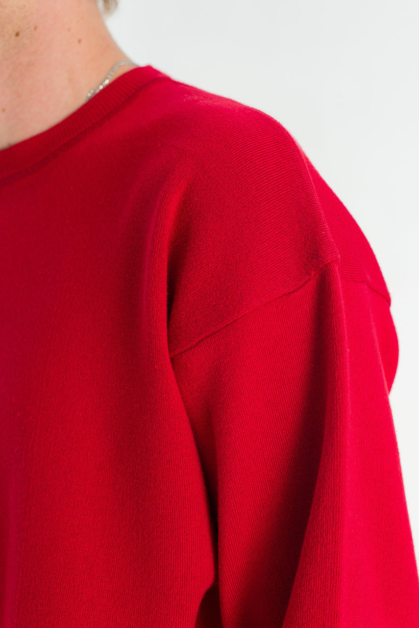 Menswear | Core Crew Knit, Red