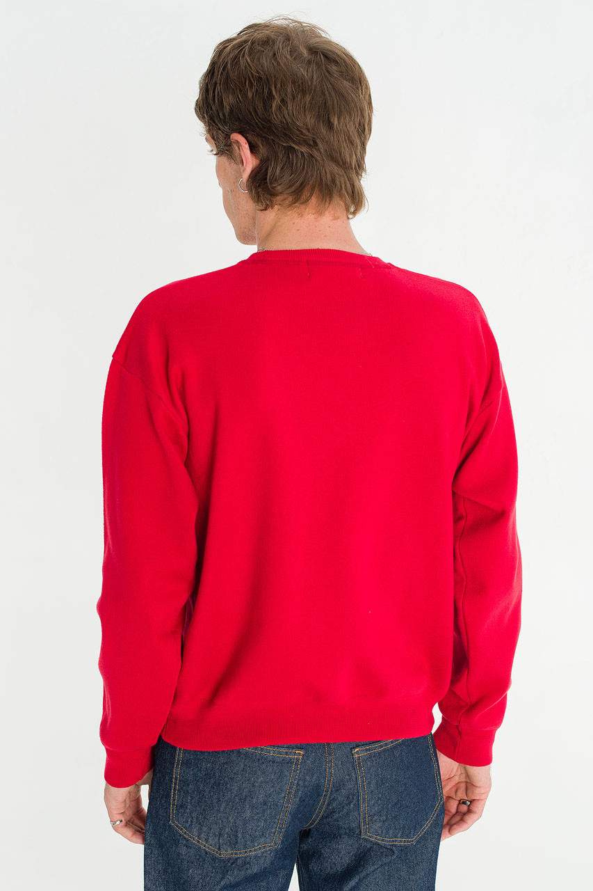 Menswear | Core Crew Knit, Red