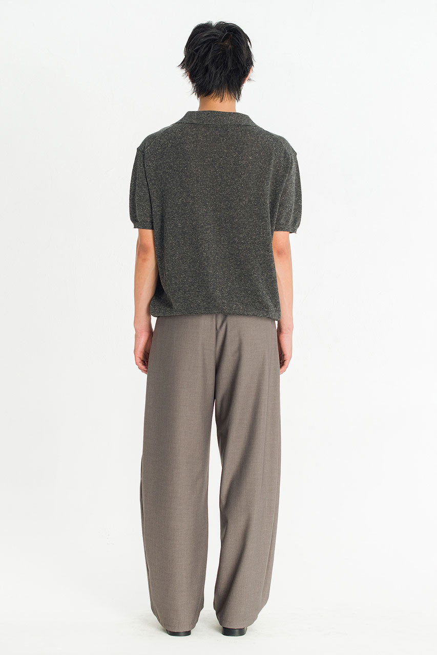 Menswear | Marl Polo Knit, Charcoal