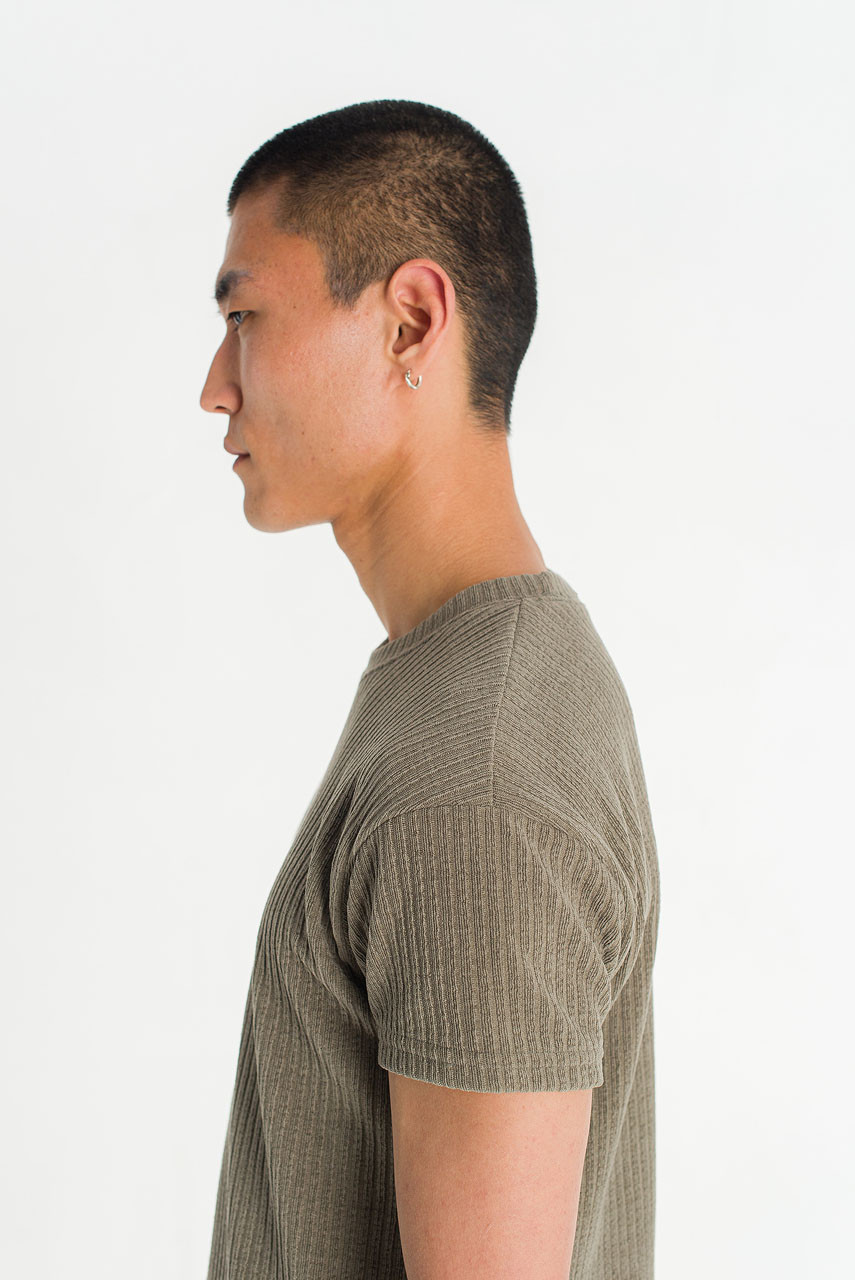 Menswear | Tonal Sheen Tee, Grey