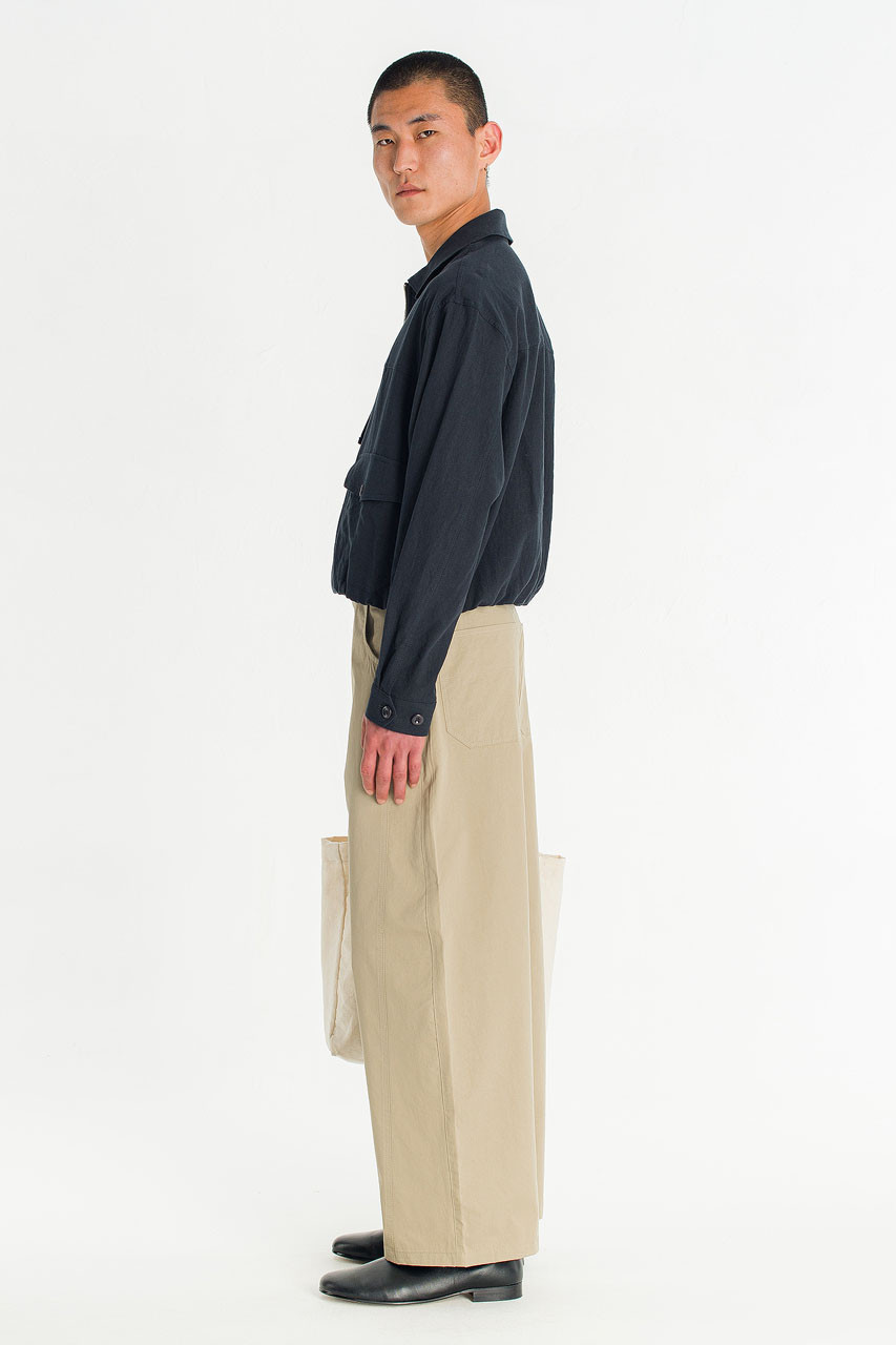 Menswear | Linen Blouson, Charcoal