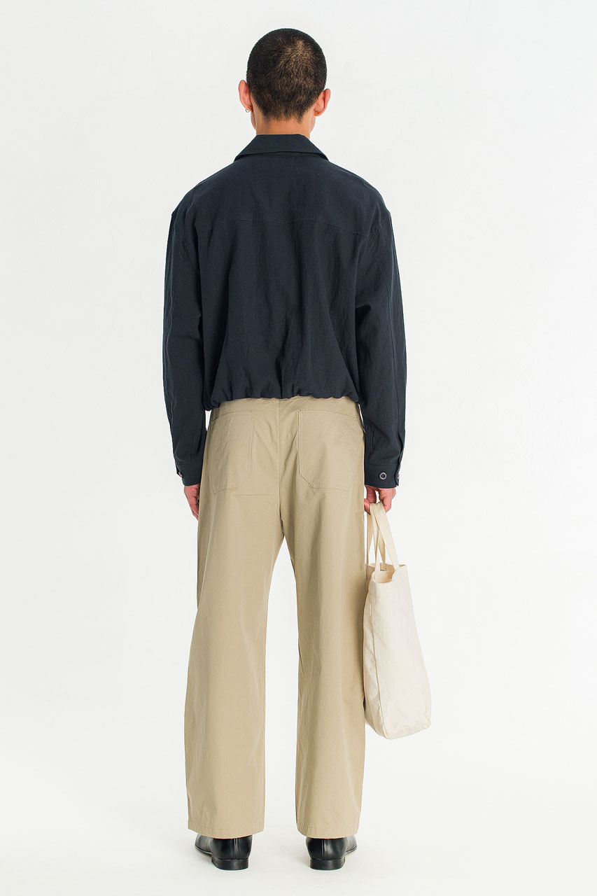 Menswear | Linen Blouson, Charcoal