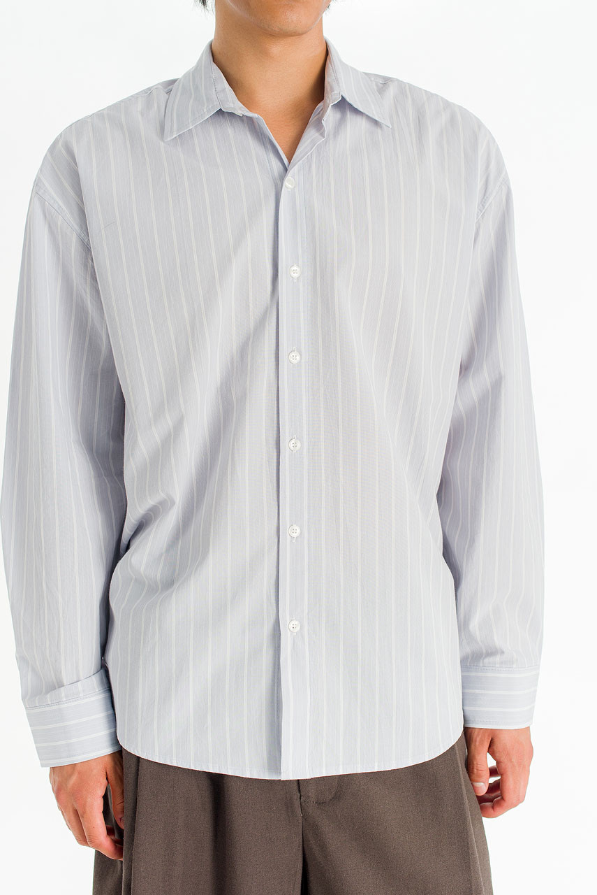 Menswear | Broad Stripe Shirt, Blue