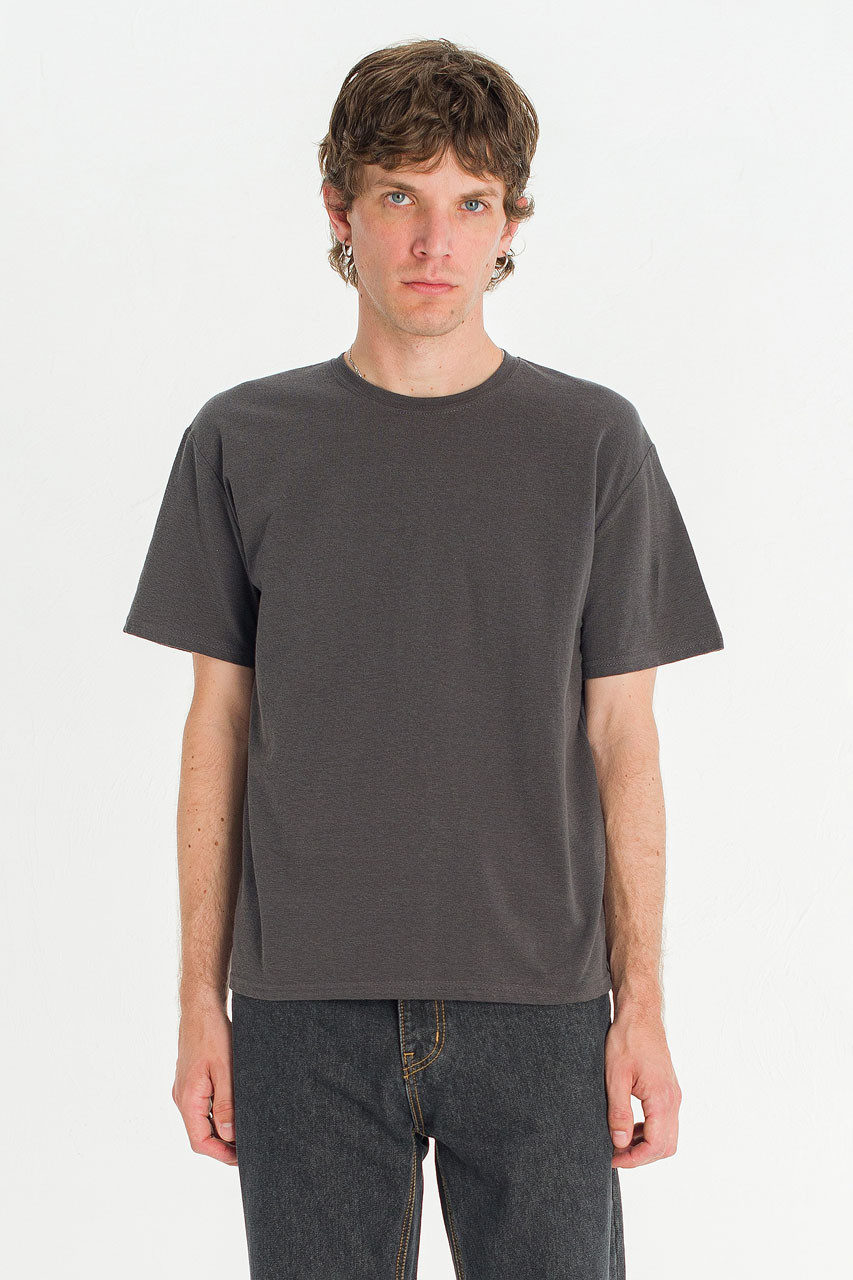 Menswear | Slub Tee, Charcoal