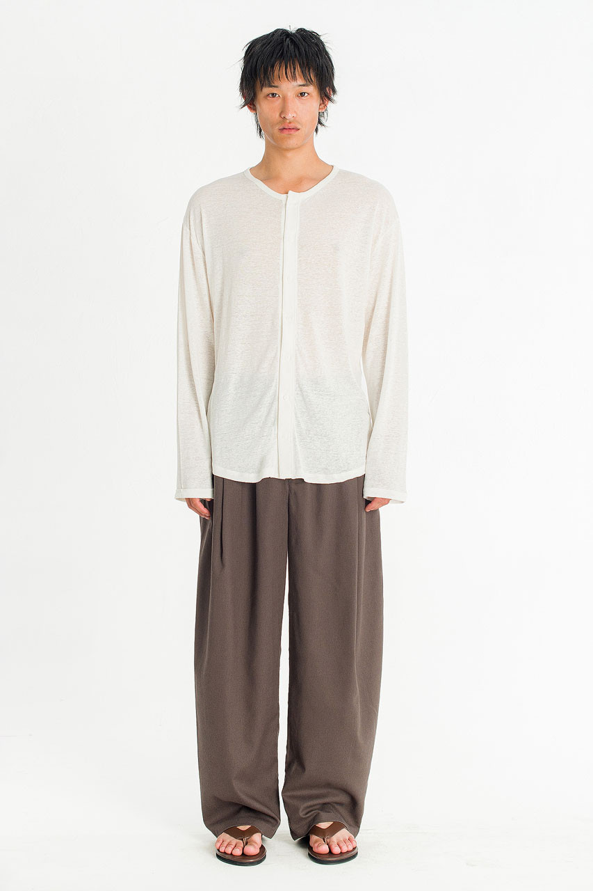 Menswear | Slub Cardi Tee, Ivory