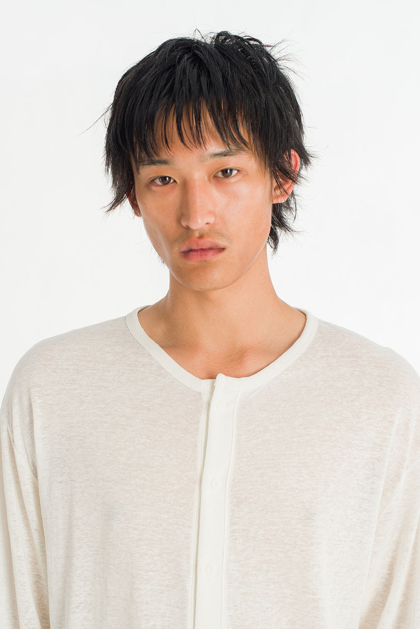 Menswear | Slub Cardi Tee, Ivory