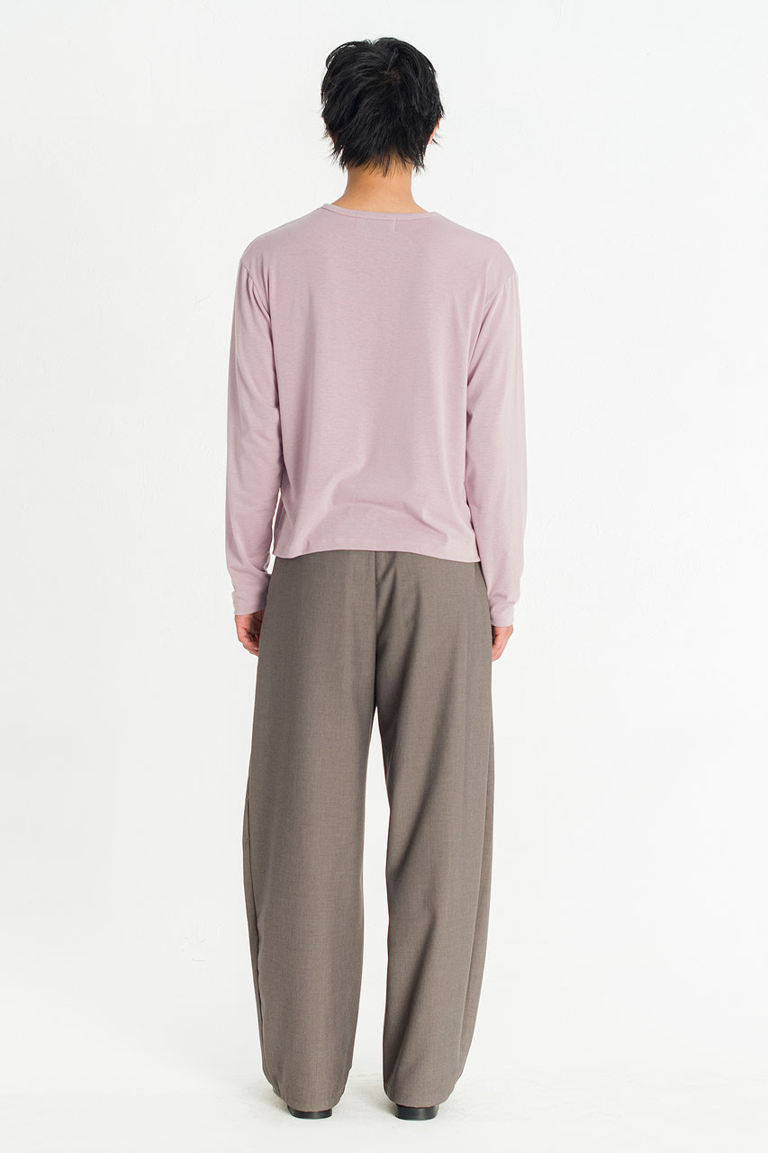 Menswear | Boat-Neck Long-Sleeve Tee, Lilac
