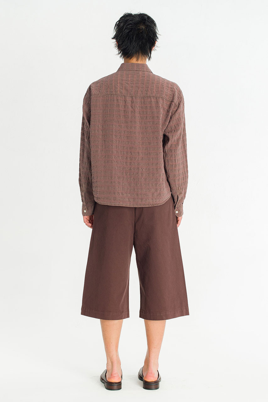 Menswear | Twill Bermuda Shorts, Brown