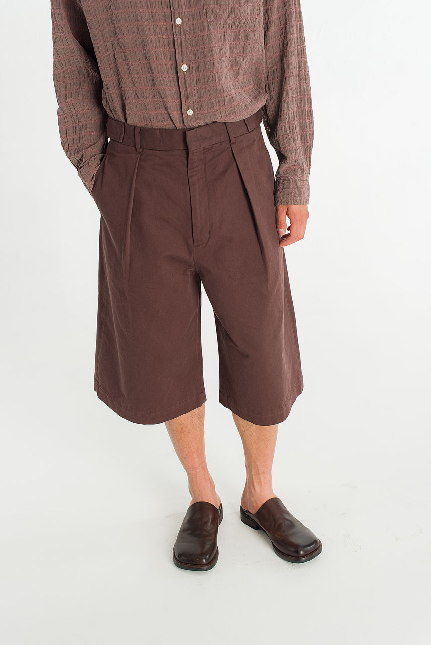 Twill Bermuda Pants 38 ダークブラウン Menswear | Twill Bermuda Shorts, Brown