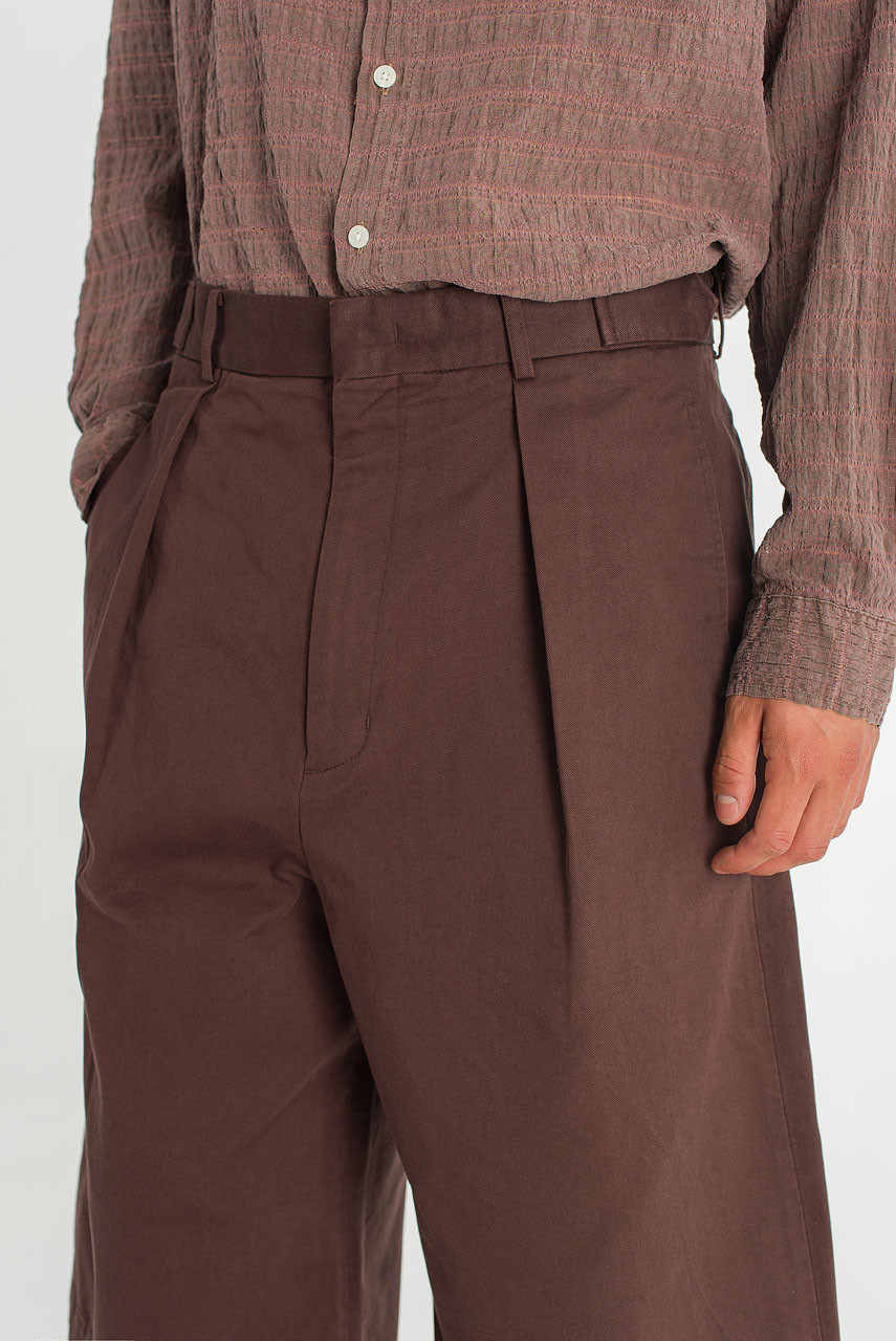 Menswear | Twill Bermuda Shorts, Brown