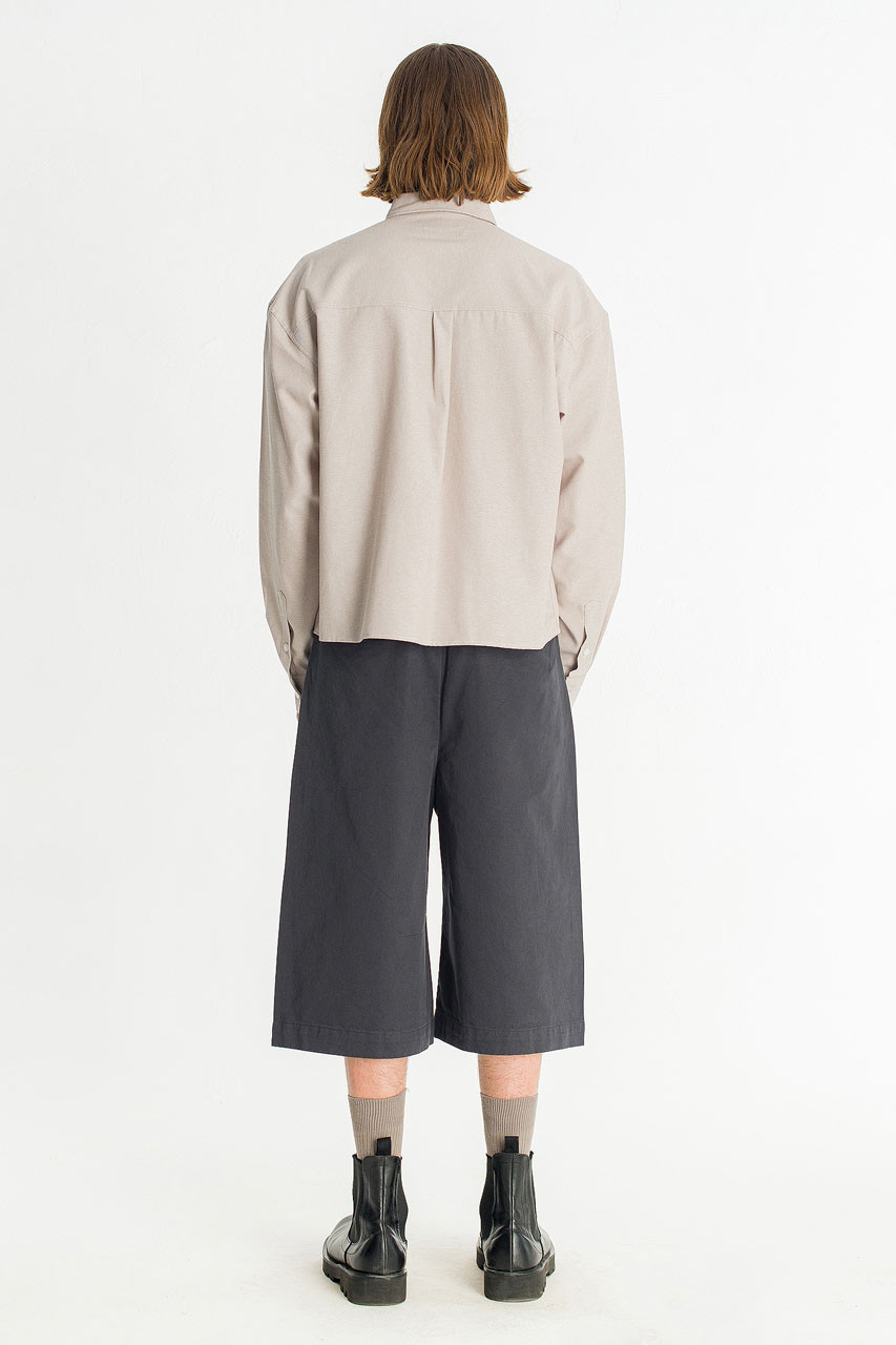 Menswear | Twill Bermuda Shorts, Charcoal