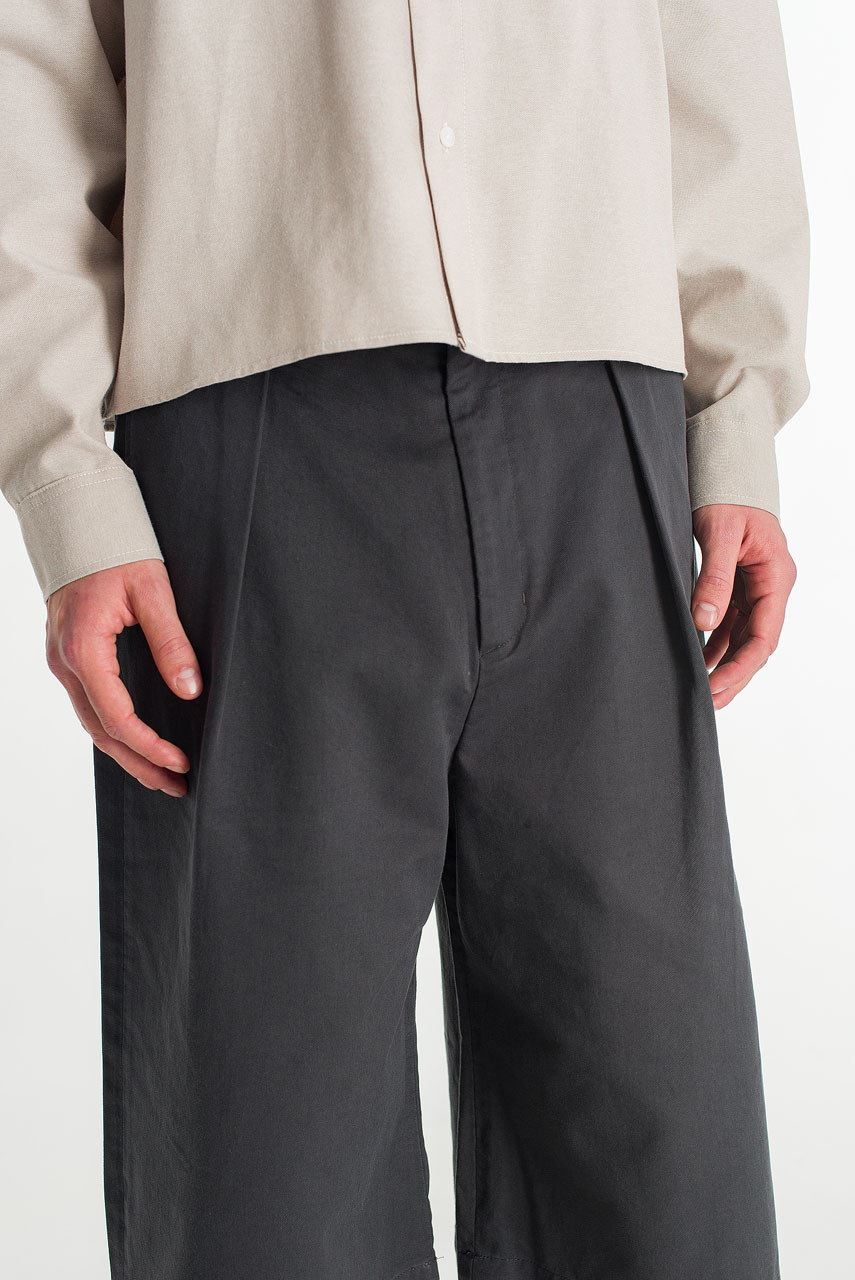 Menswear | Twill Bermuda Shorts, Charcoal