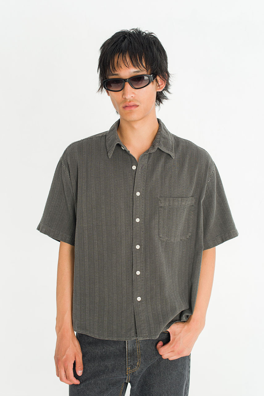 【dobby】キャップ・シャツセット Menswear | Dobby Crop Shirt, Charcoal