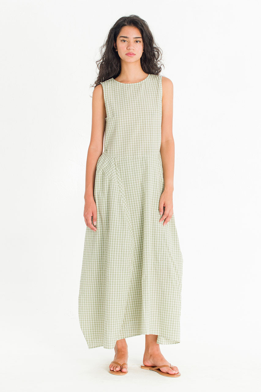 Mia Check Pumpkin Dress, Green