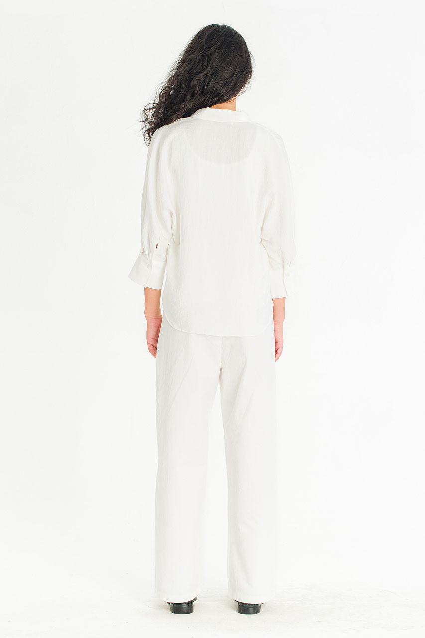 Glow Collar Blouse, Ivory