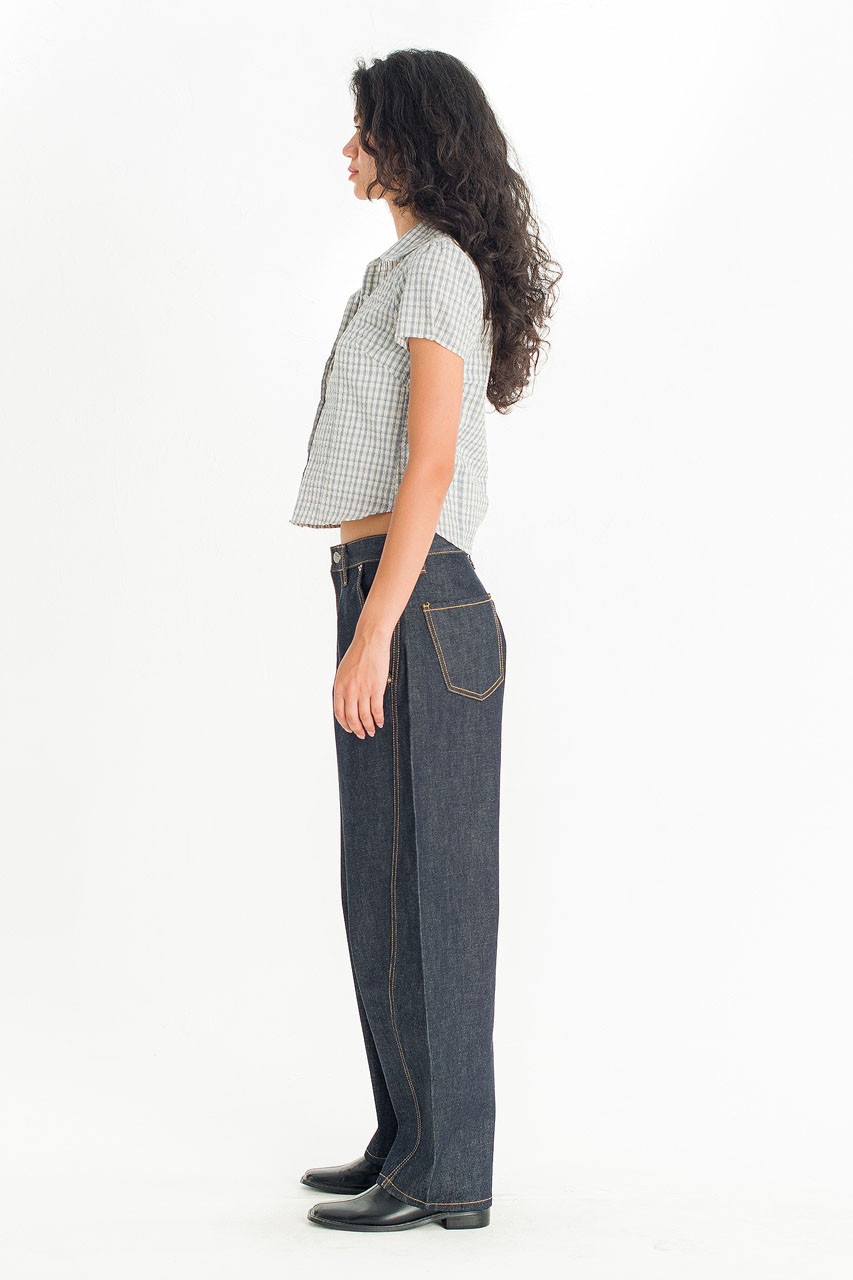 Soda Crop Blouse, Ivory