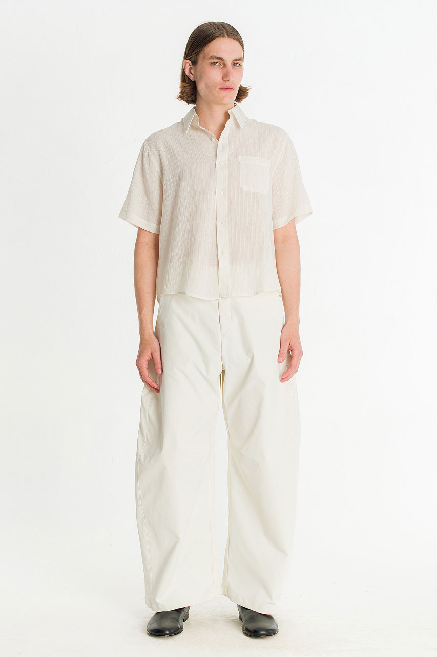 Menswear | Lightweight Barrel Pants, White