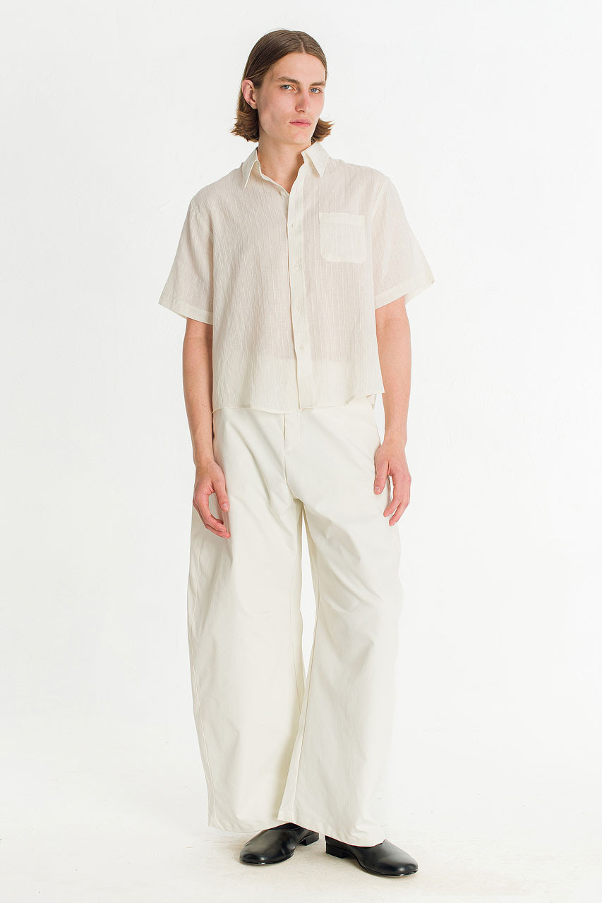 Menswear | Lightweight Barrel Pants, White