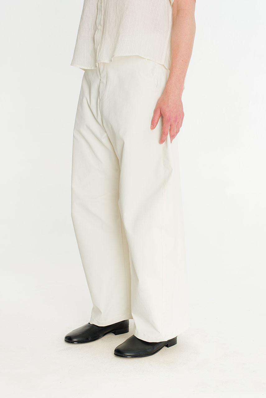 Menswear | Lightweight Barrel Pants, White