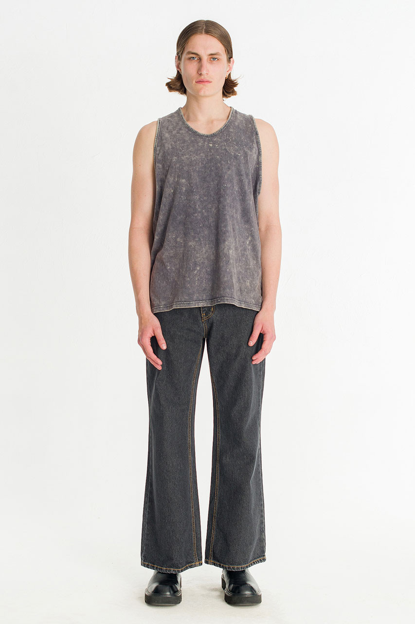Menswear | Tie-Dye Tank Top, Charcoal