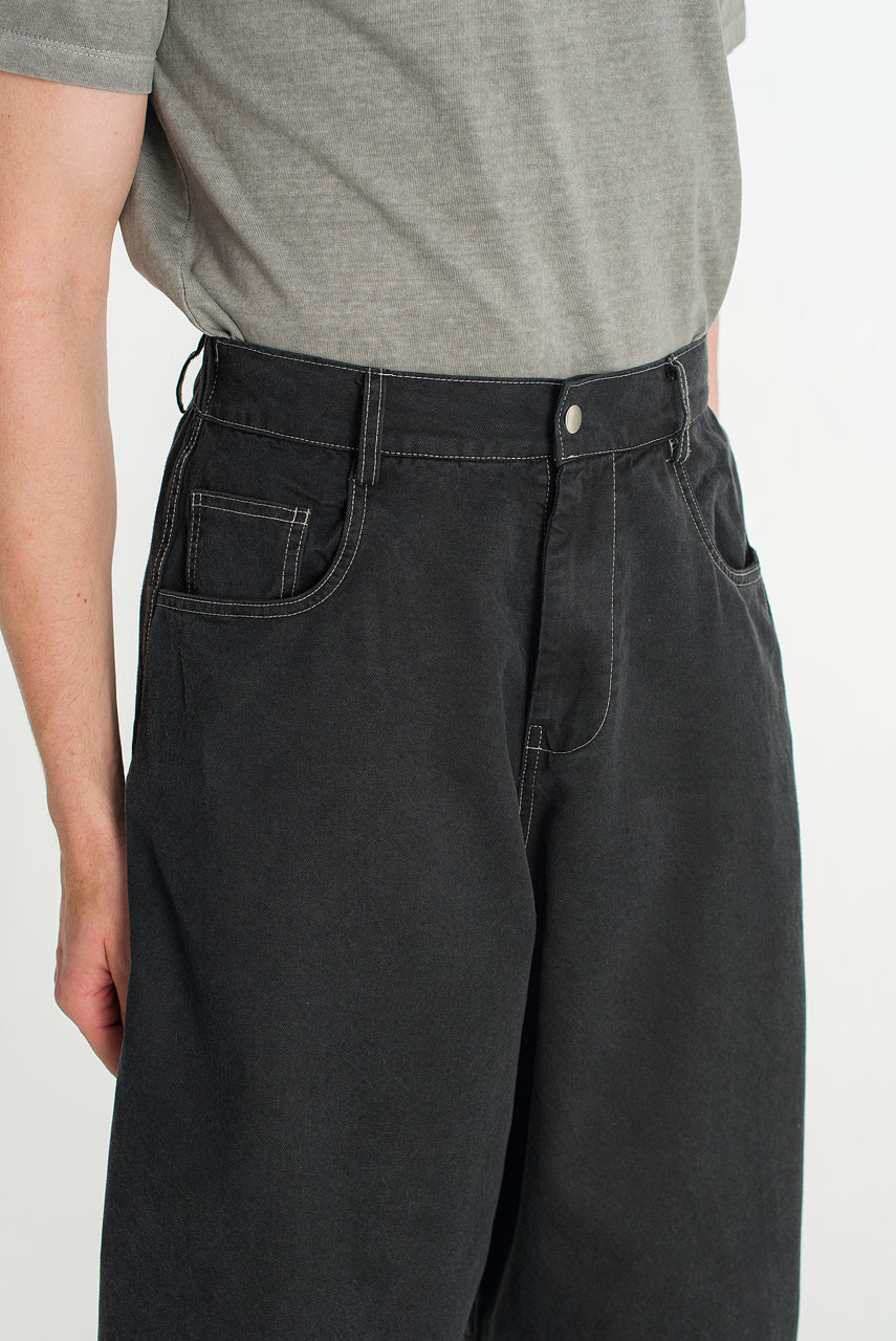 Menswear | Darted Balloon Pants, Black