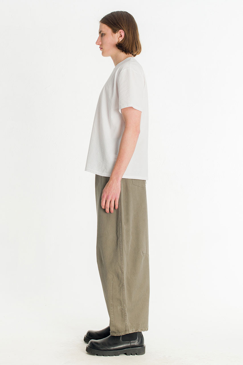 Menswear | Darted Balloon Pants, Khaki Beige