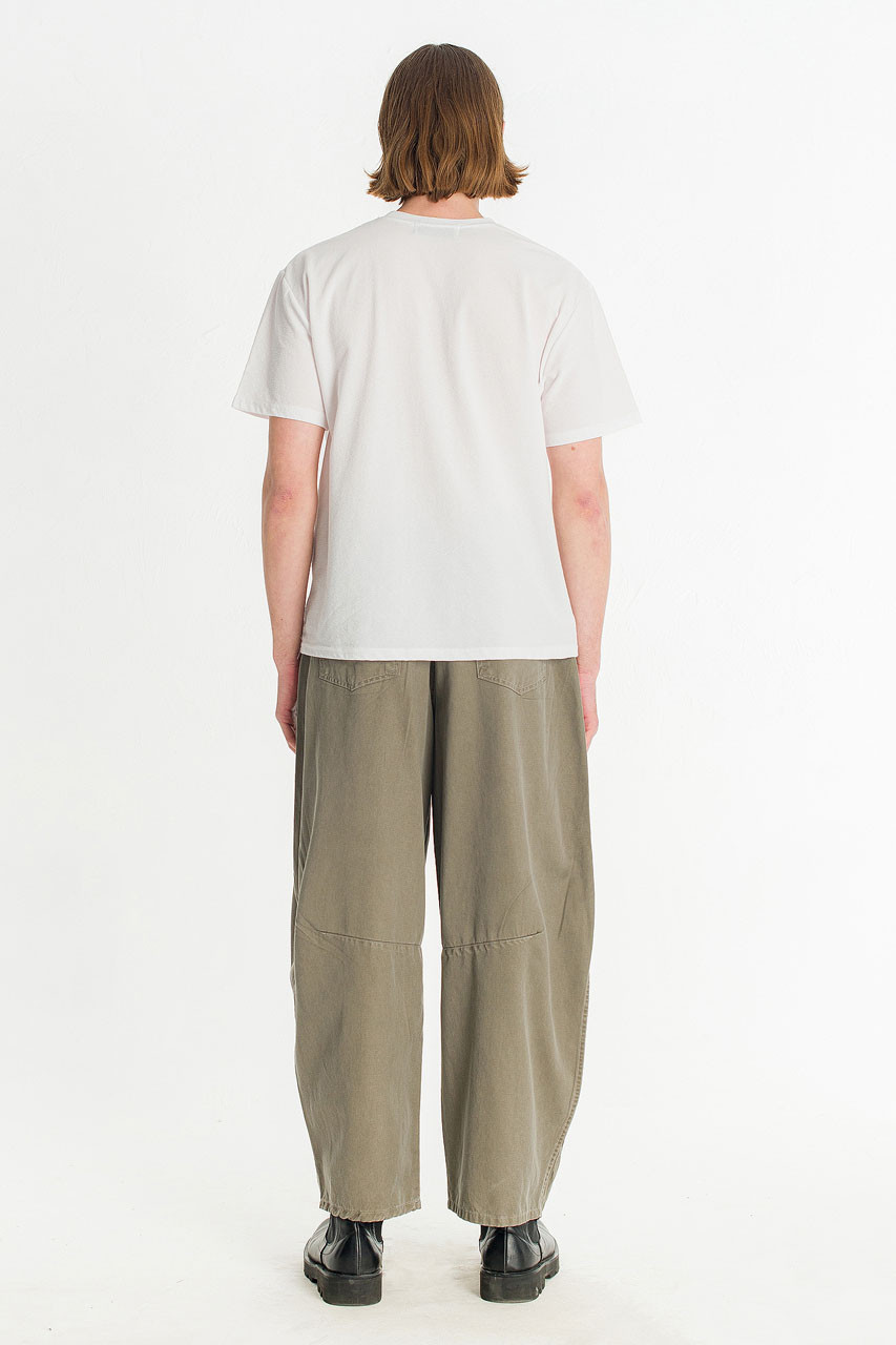 Menswear | Darted Balloon Pants, Khaki Beige