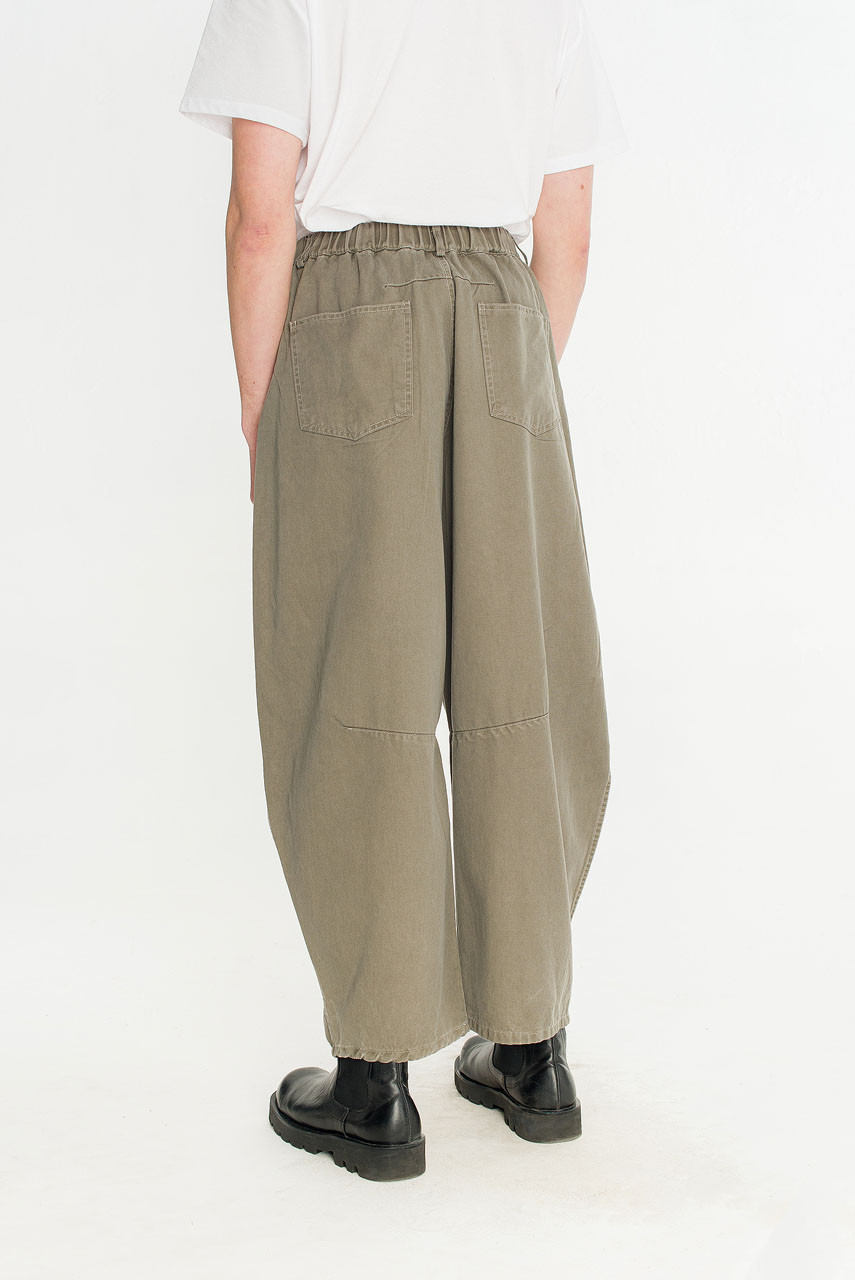 Menswear | Darted Balloon Pants, Khaki Beige