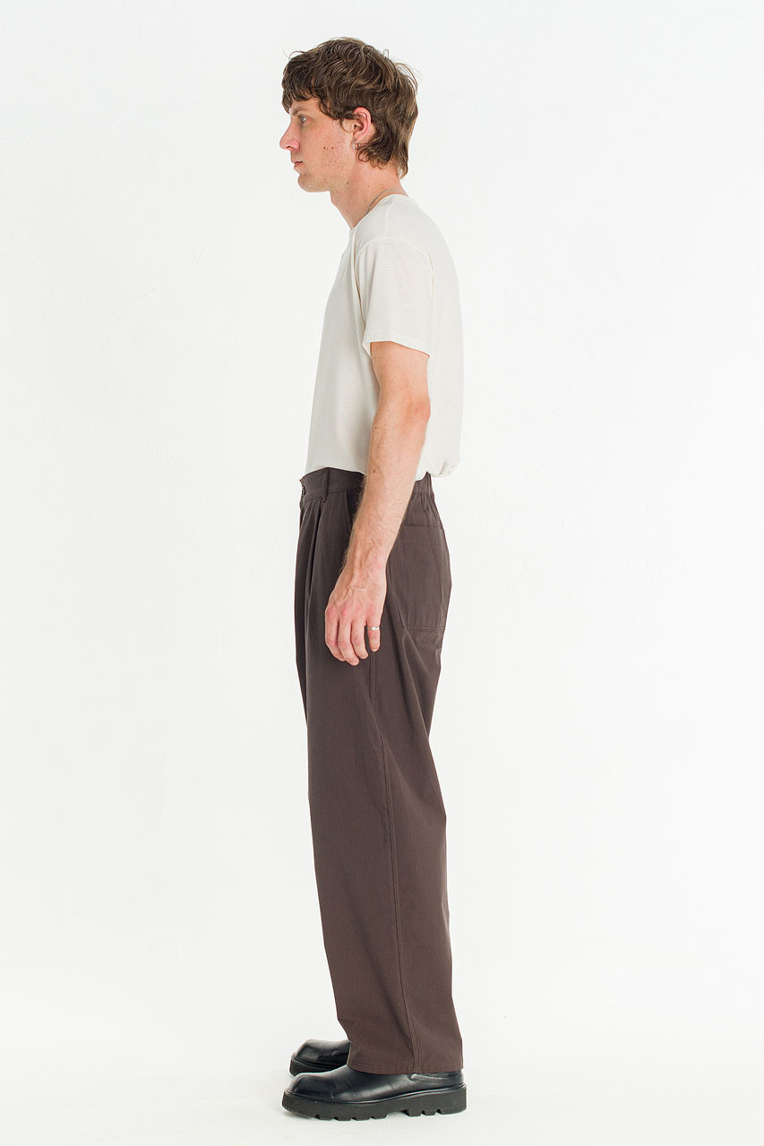 Menswear | Barrel-Leg Trousers, Mocha
