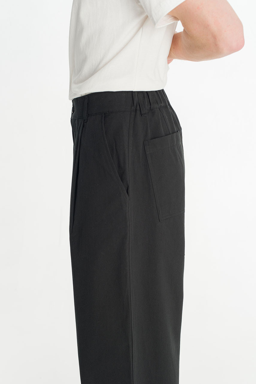 Menswear | Barrel-Leg Trousers, Black