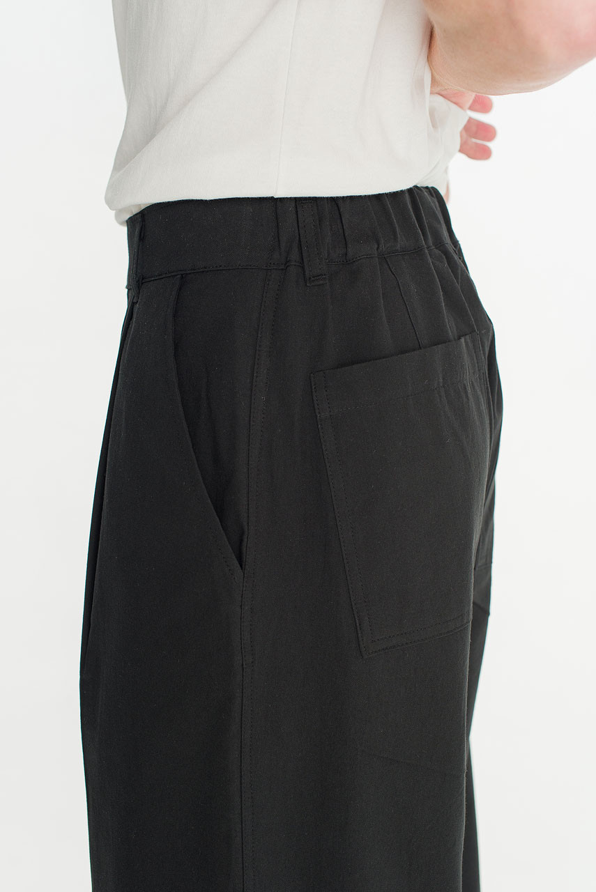 Menswear | Barrel-Leg Trousers, Black