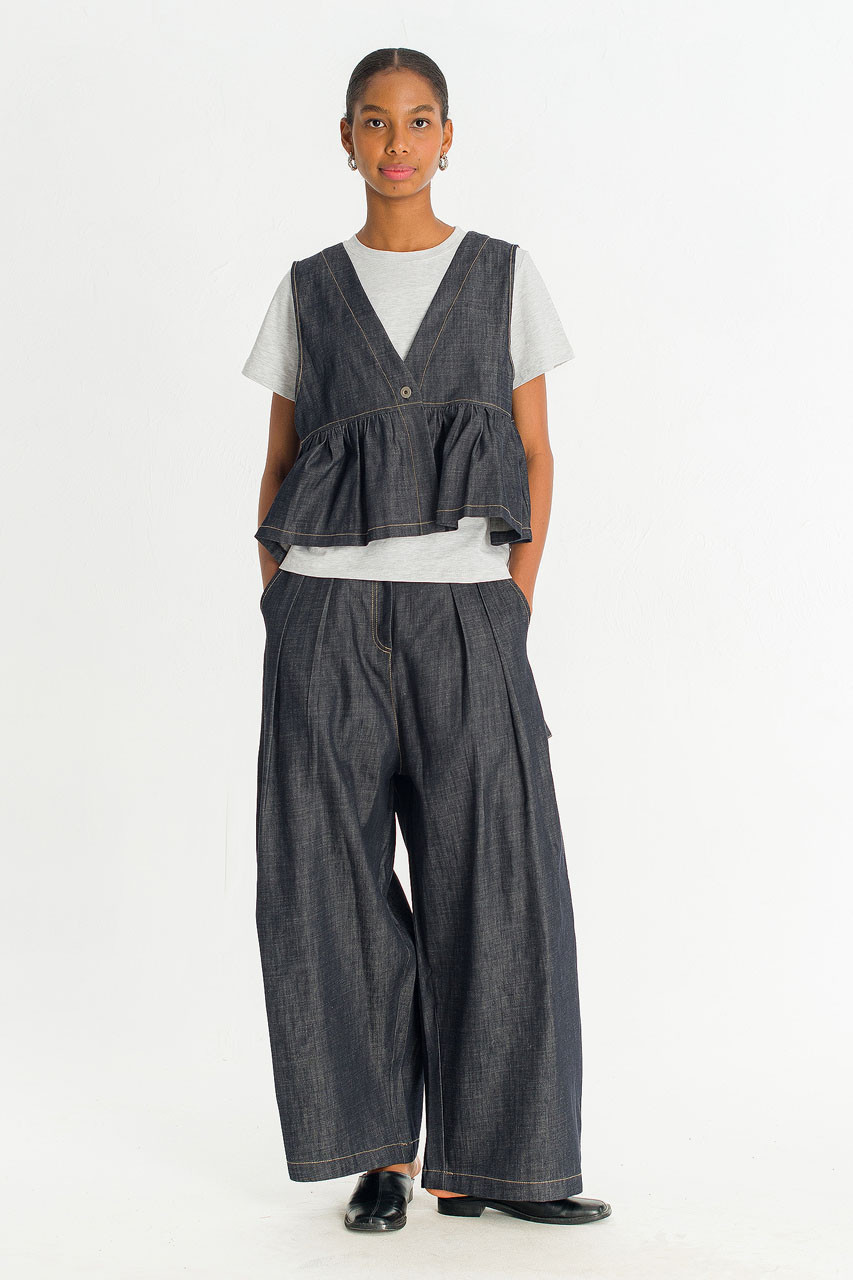 Lunel Raw Denim Utility Pants, Indigo