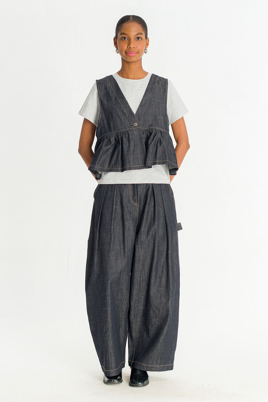 Lunel Raw Denim Utility Pants, Indigo