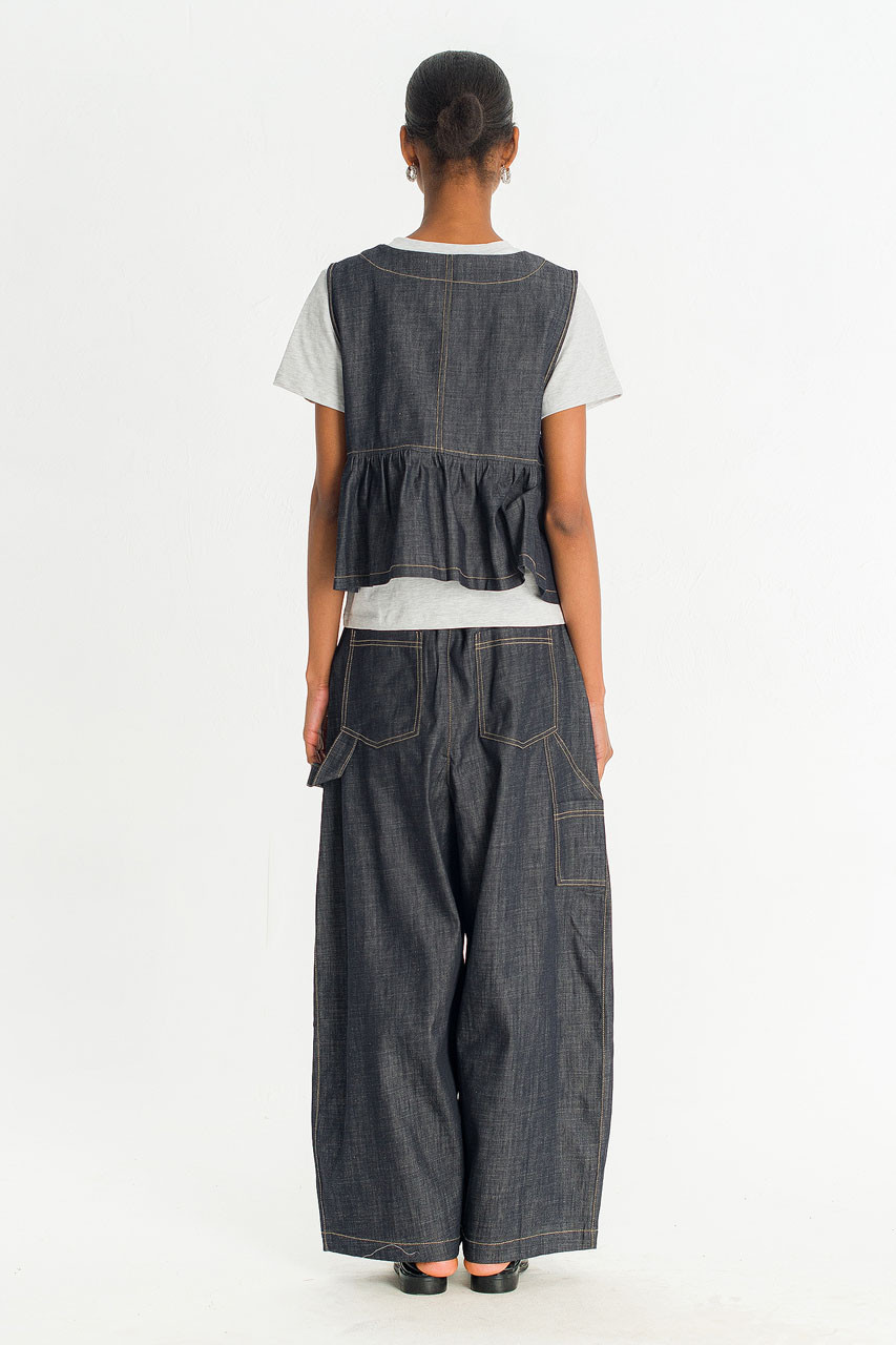 Lunel Raw Denim Utility Pants, Indigo