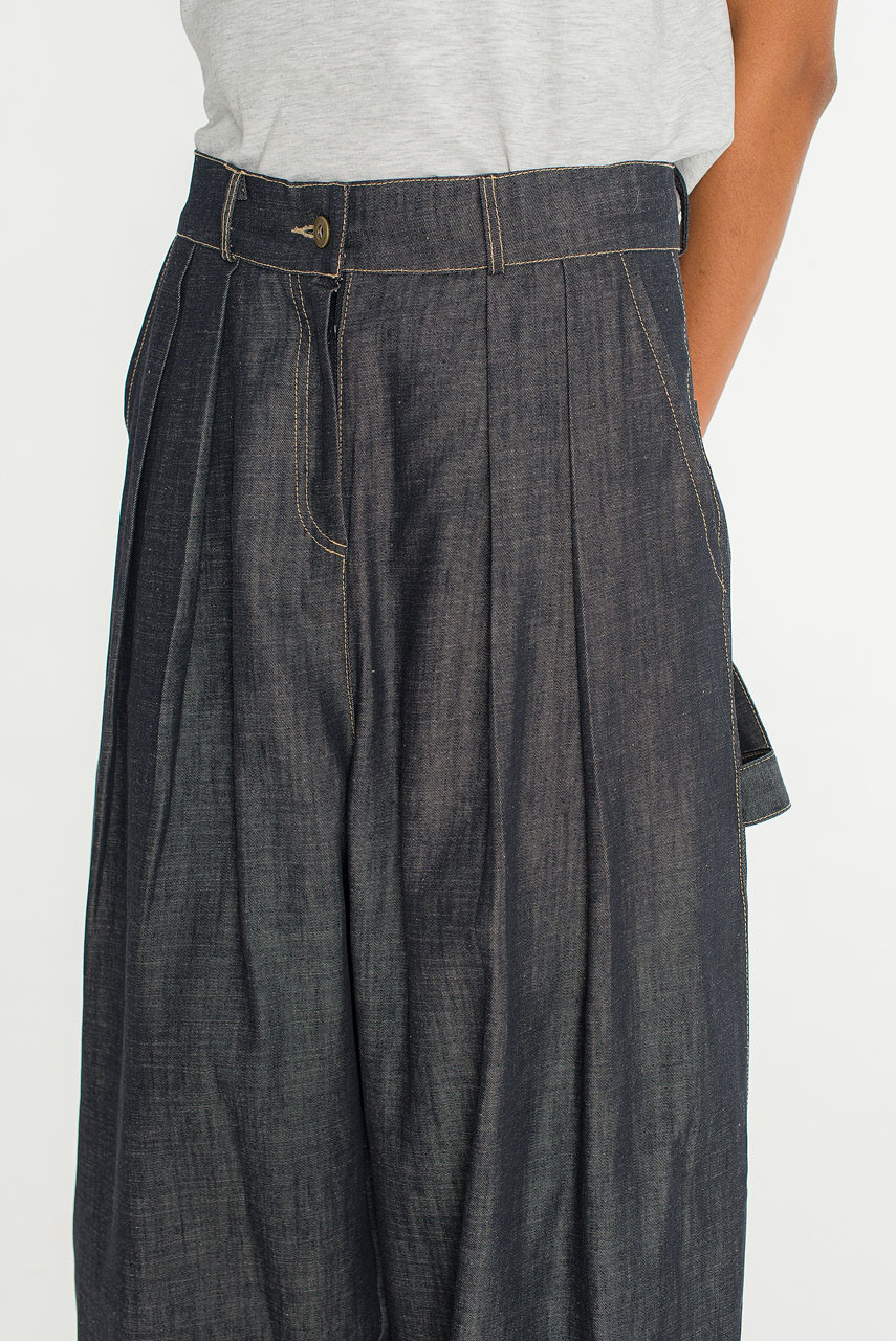 Lunel Raw Denim Utility Pants, Indigo
