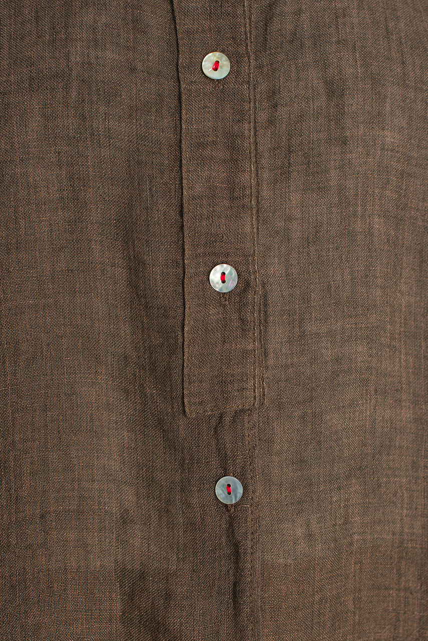 Rosanne Linen Blouse, Brown
