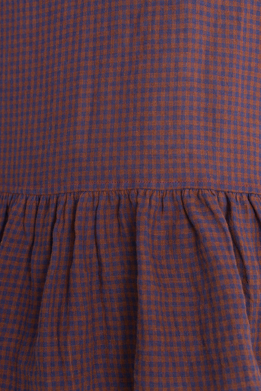 Mie Frill Blouse, Brown