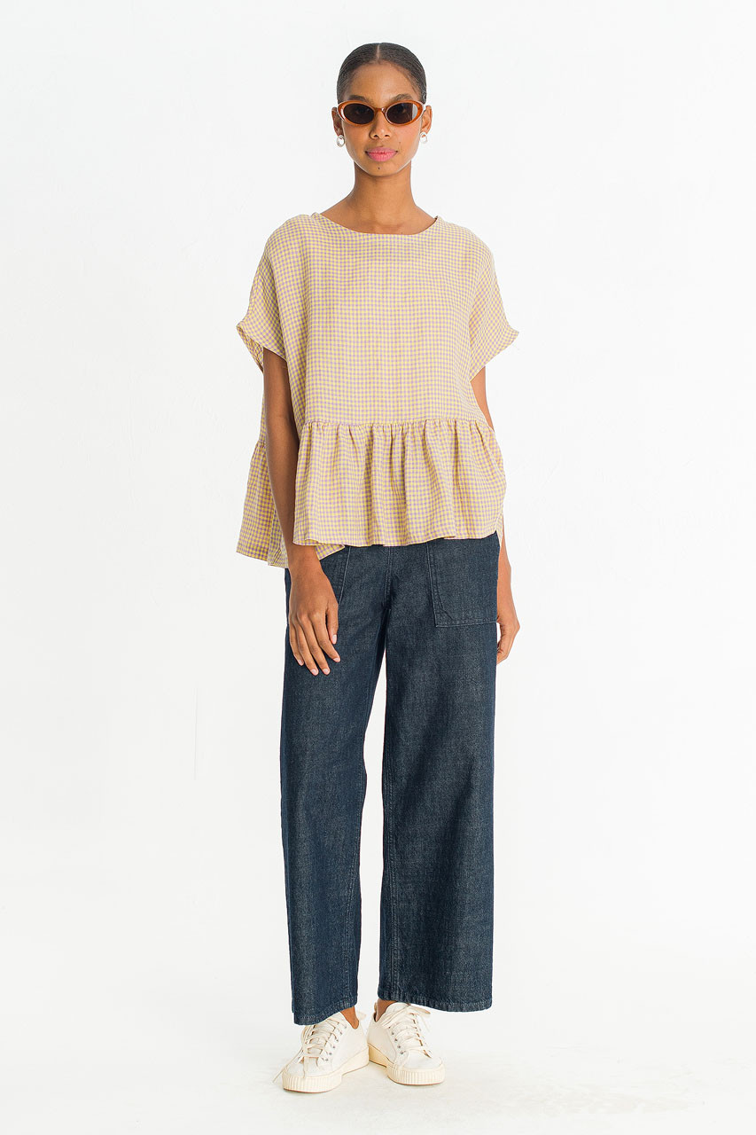 Mie Frill Blouse, Yellow