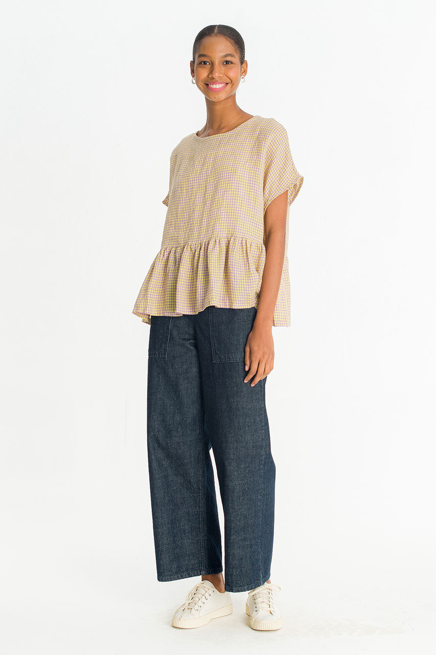 Mie Frill Blouse, Yellow